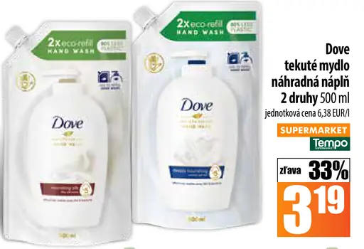 Dove tekuté mydlo náhradná náplň