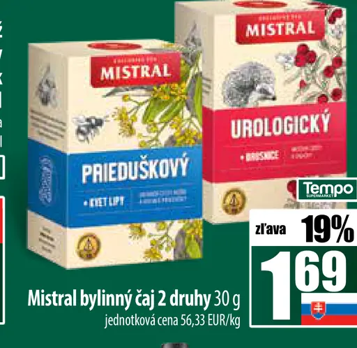 Mistral bylinkový čaj