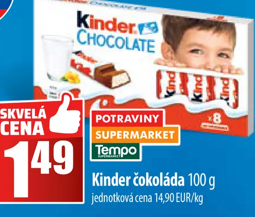 Kinder čokoláda