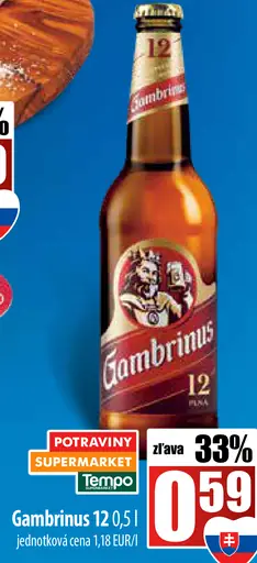 Gambrinus 10 plechovka