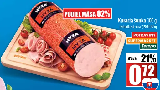 Kýza kuracia šunka