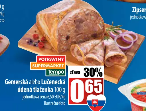 Gemerská alebo Lučenecká údená tlačenka