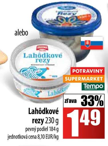 Lahôdkové rezy