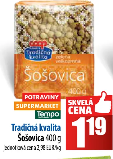 Tradičná kvalita Šošovica