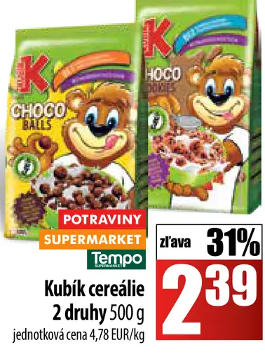 Kubík cereálie