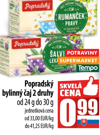 Popradský Bylinný čaj šípky