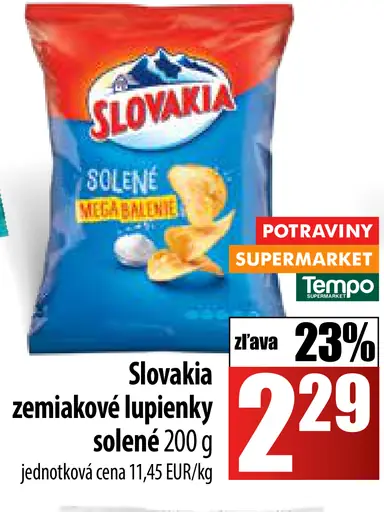 Slovakia zemiakové lupienky solené