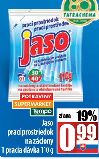 Jaso prací prostriedok na záclony