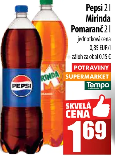 Pepsi Mirinda Pomaranč
