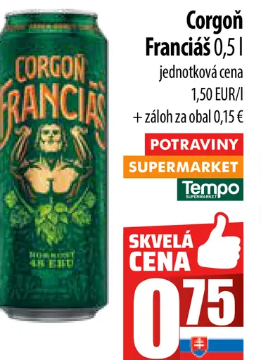Corgoň Franciáč plechovka