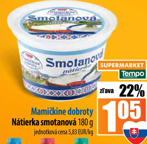 Mamičkine dobroty Nátierka smotanová