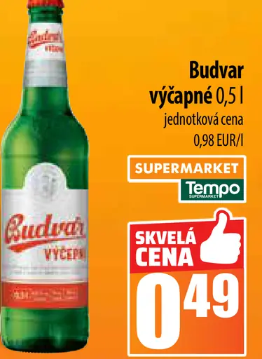Budvar výčapné plechovka