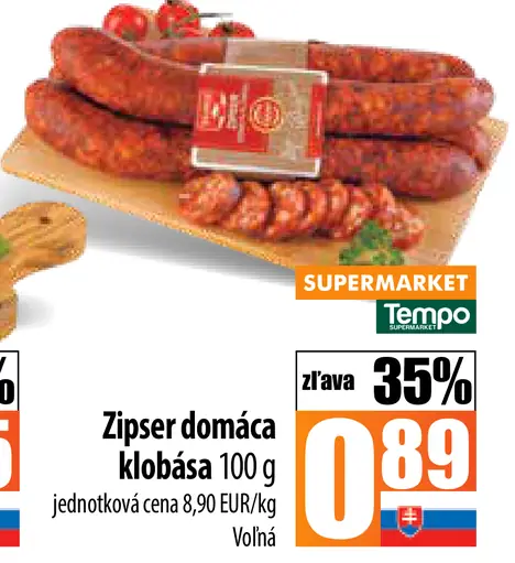 Tauris Zipser jelenia klobása mini