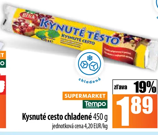 Kysnuté cesto chladené