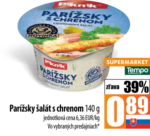 Parížsky šalát s chrenom