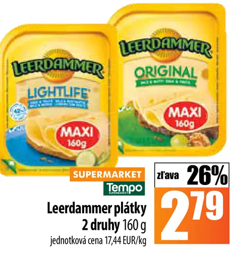 Leerdammer plátky
