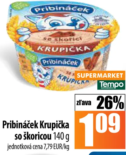 Pribináček Krupička so škoricou