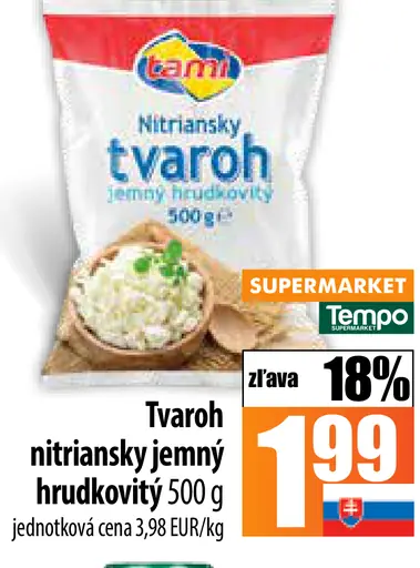 Nitriansky Tvaroh jemný hrudkovitý