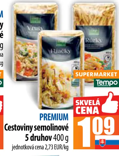 Premium cestoviny semolinové Špagety
