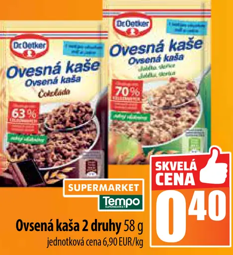 Dr. Oetker Ovsená kaša višne