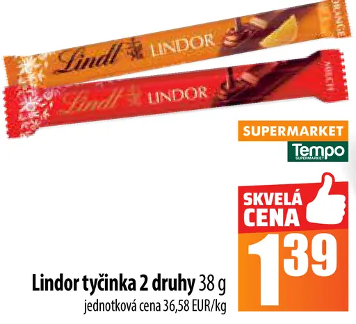 Lindt tyčinka