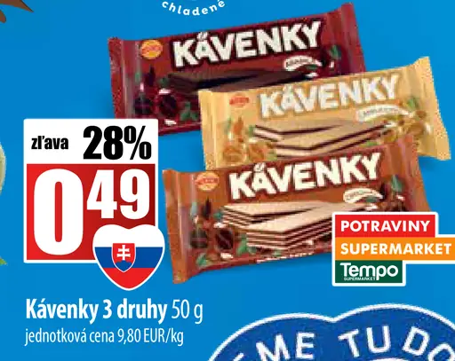 Kávenky 3 druhy