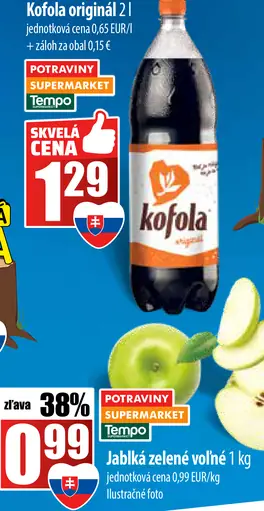 Jablká zelené voľné