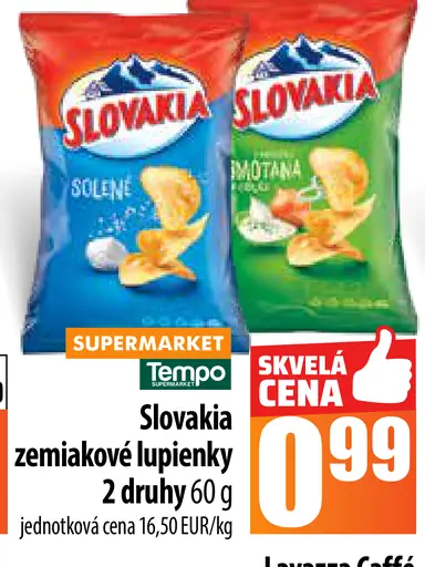 Slovakia zemiakové lupienky solené