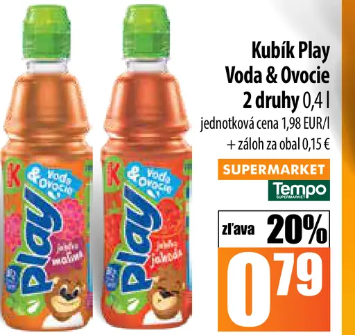 Kubík Play Voda & Ovocie