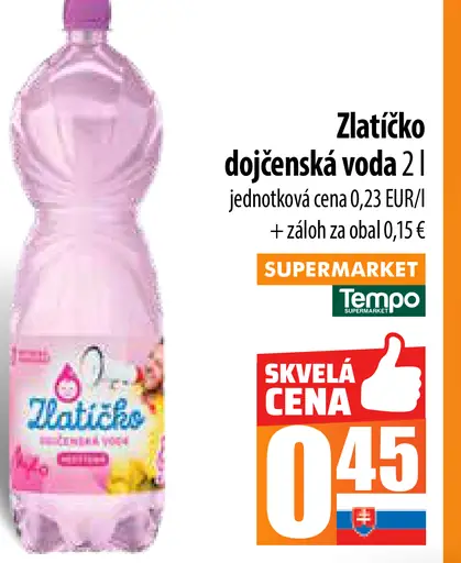 Zlatíčko dojčenská voda
