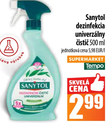 Sanytol dezinfekcia univerzálny čistič
