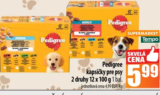 Pedigree kapsičky pre psy