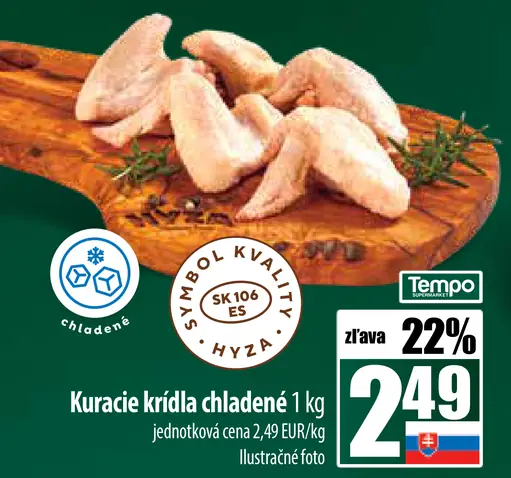 Kura Kuracie krídla chladené