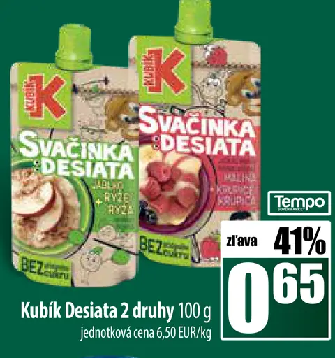 Kuk Kubik Desiata 2 druhy