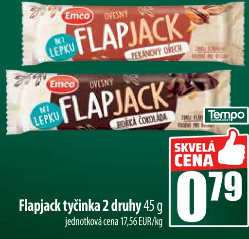 Emco Flapjack tyčinka 2 druhy