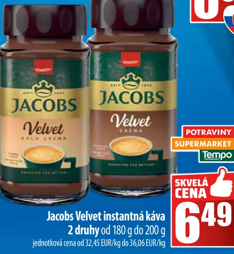 Jacobs Velvet instantná káva