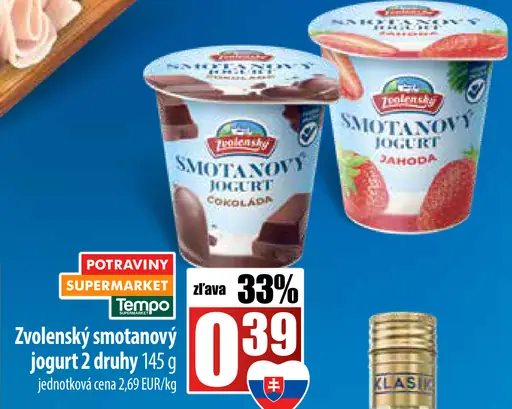 Zvolenský smotanový jogurt