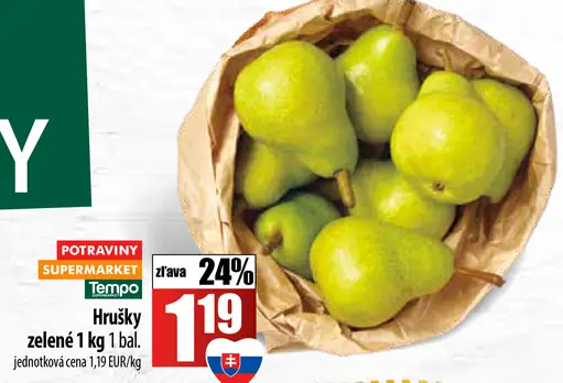 Hrušky zelené