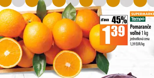 Pomaranče voľné