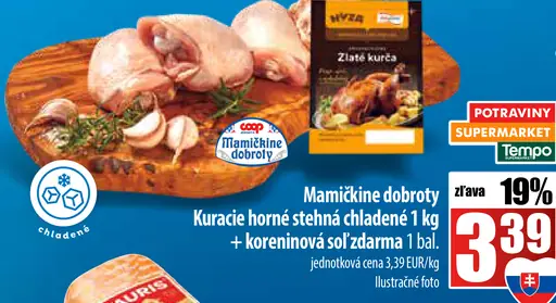 Mamkine dobroty Kuracie horné stehná chladené