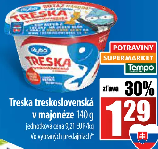 Treska treskoslovenská v majonéze