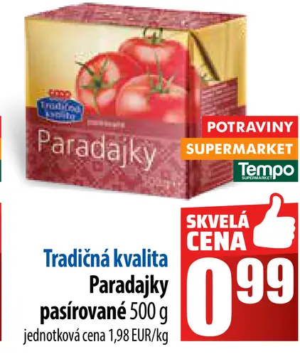 Paradajky pasírované