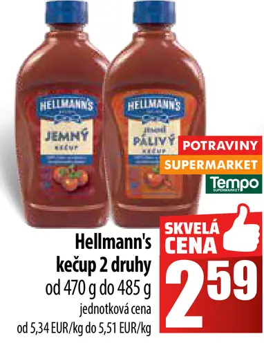 Kečup 2 druhy