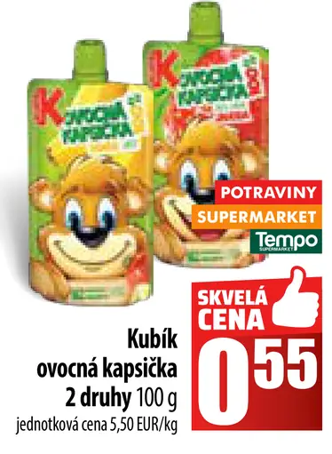 Kubík ovocná kapsička