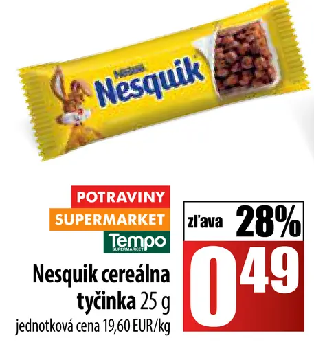 Nesquik cereálna tyčinka