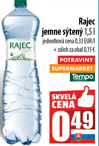 Rajec jemne sýtený