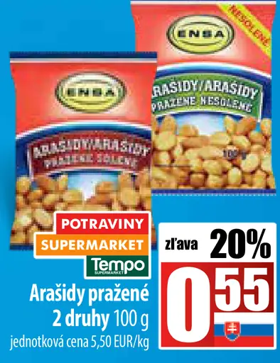 Arašídy pražené