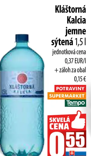 Kláštorná Kalcia Jemne sýtená