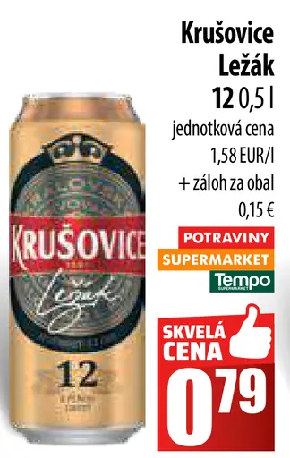 Krušovice plechovka