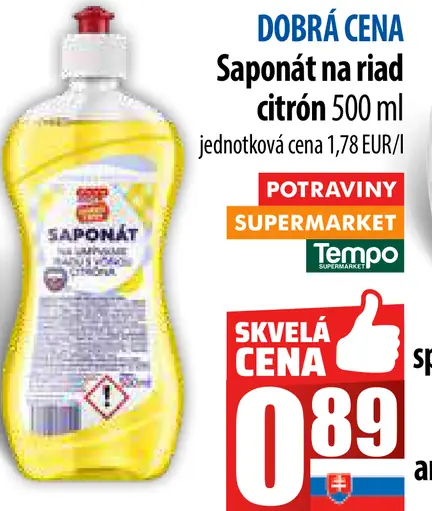 Citrón saponát na riad